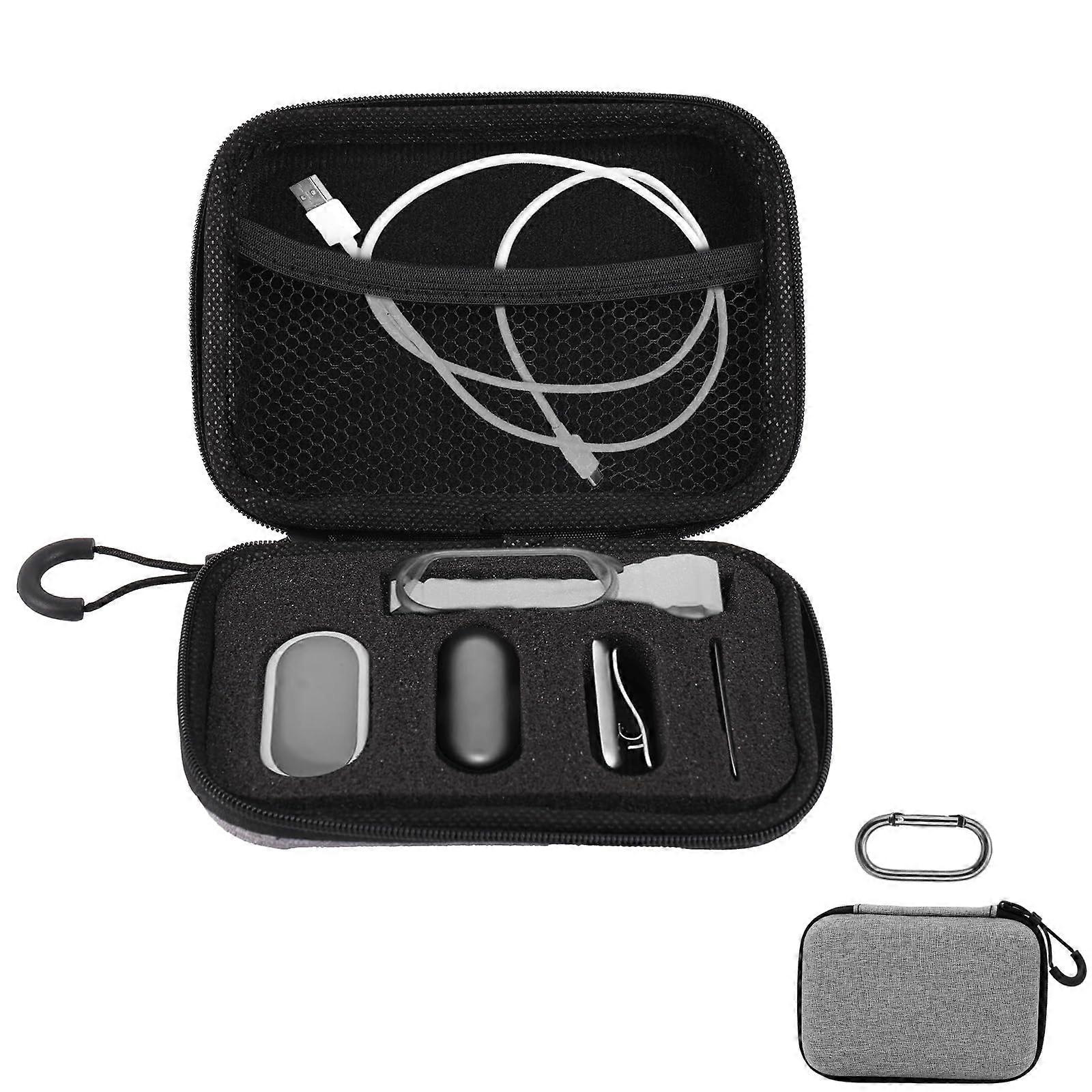 Voice Recorder Carrying Case with Shockproof Foam Insert, Compact Travel Storage for Accessories, Gray