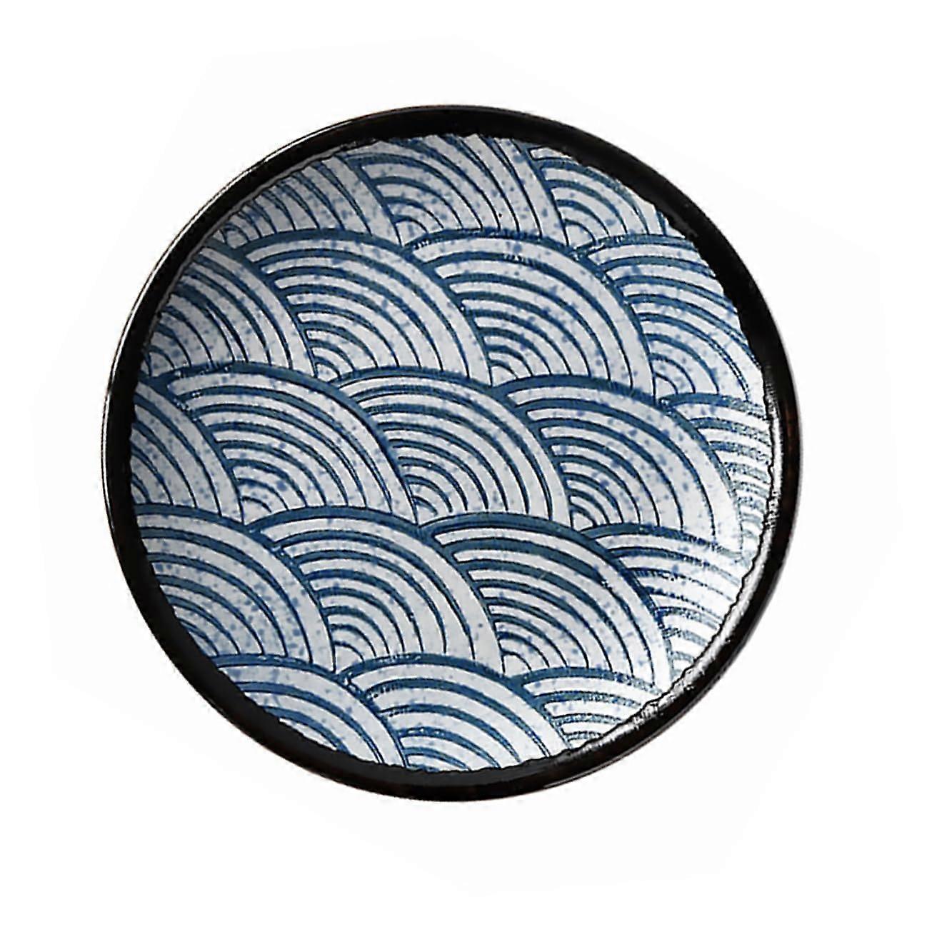 Ceramic Dinner Plate Japanese Style Elegant MultiPurpose Serving Dish for Home and Restaurant