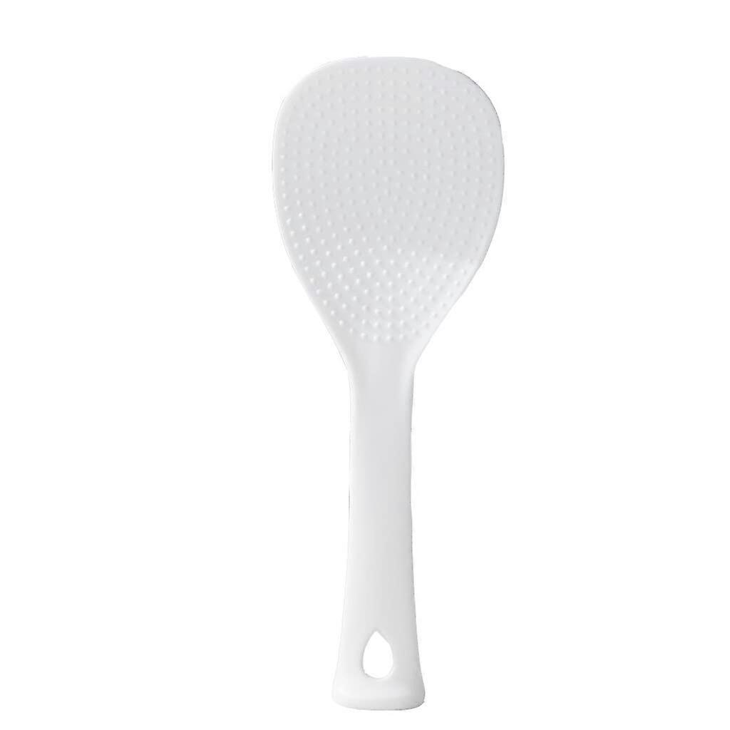 Rice Spoon NonStick Surface  Temperature Resistant Ergonomic Vertical White Polypropylene