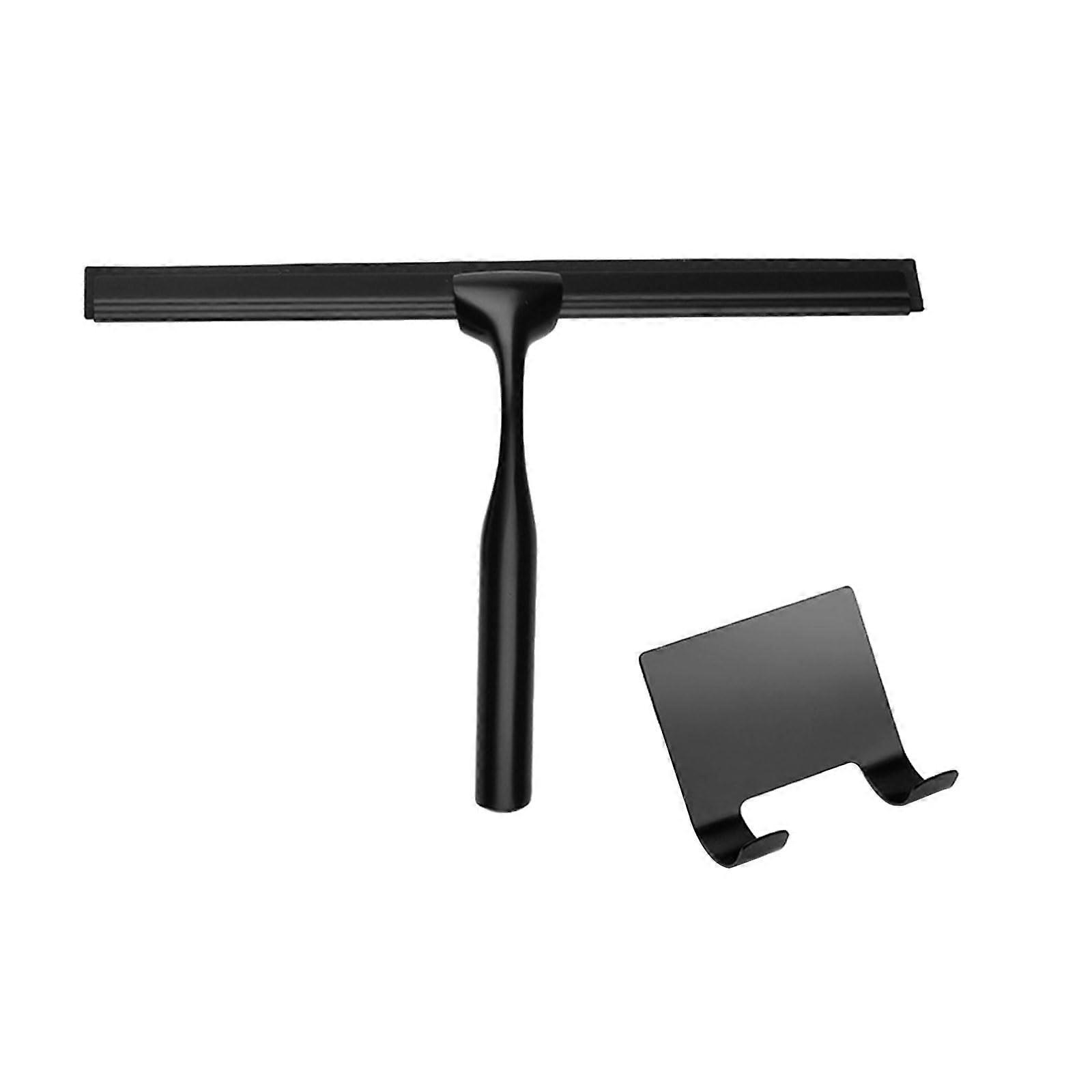 Silicone Shower Squeegee with Handle and Hook for Streak Glass Doors and Windows