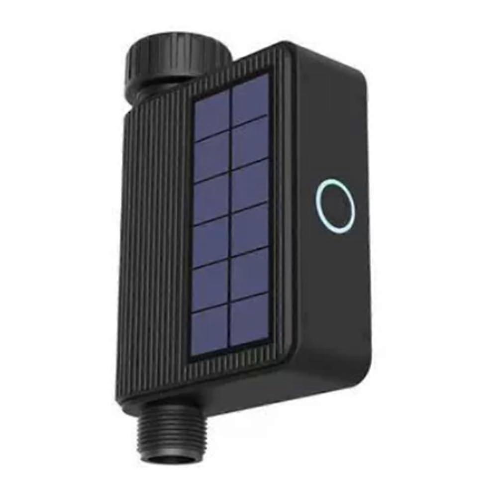 Smart WiFi Watering Timer Solar Powered Irrigation System with App Control and Flow Recorder