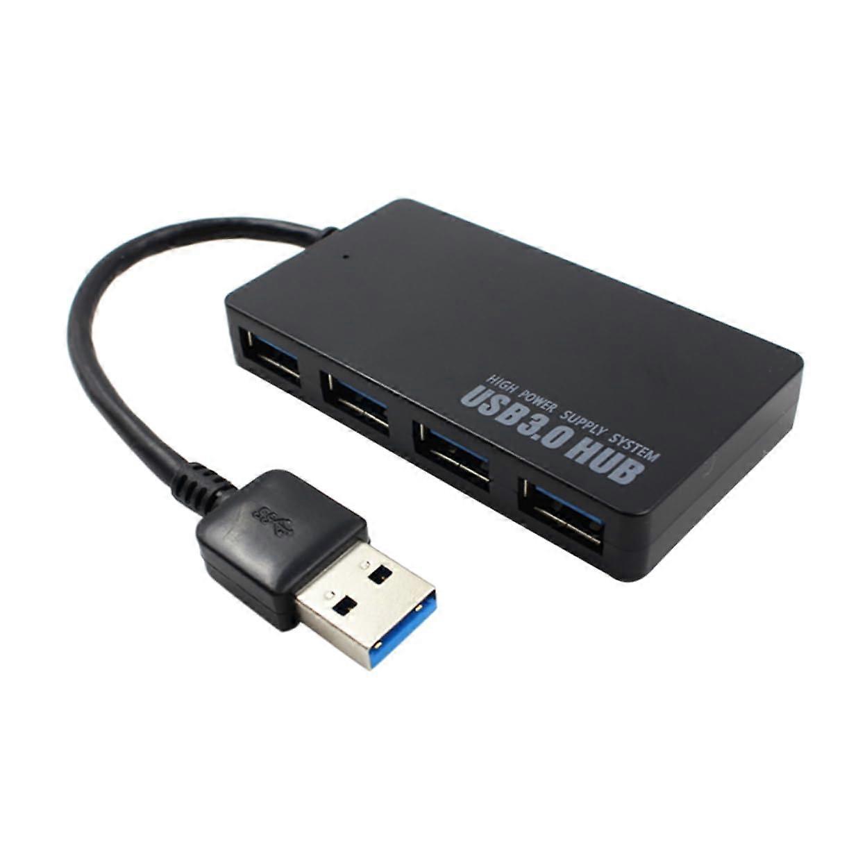 USB 3.0 Hub 4 Port  Speed Data Transfer 5Gbps for Laptop and PC Compact Design