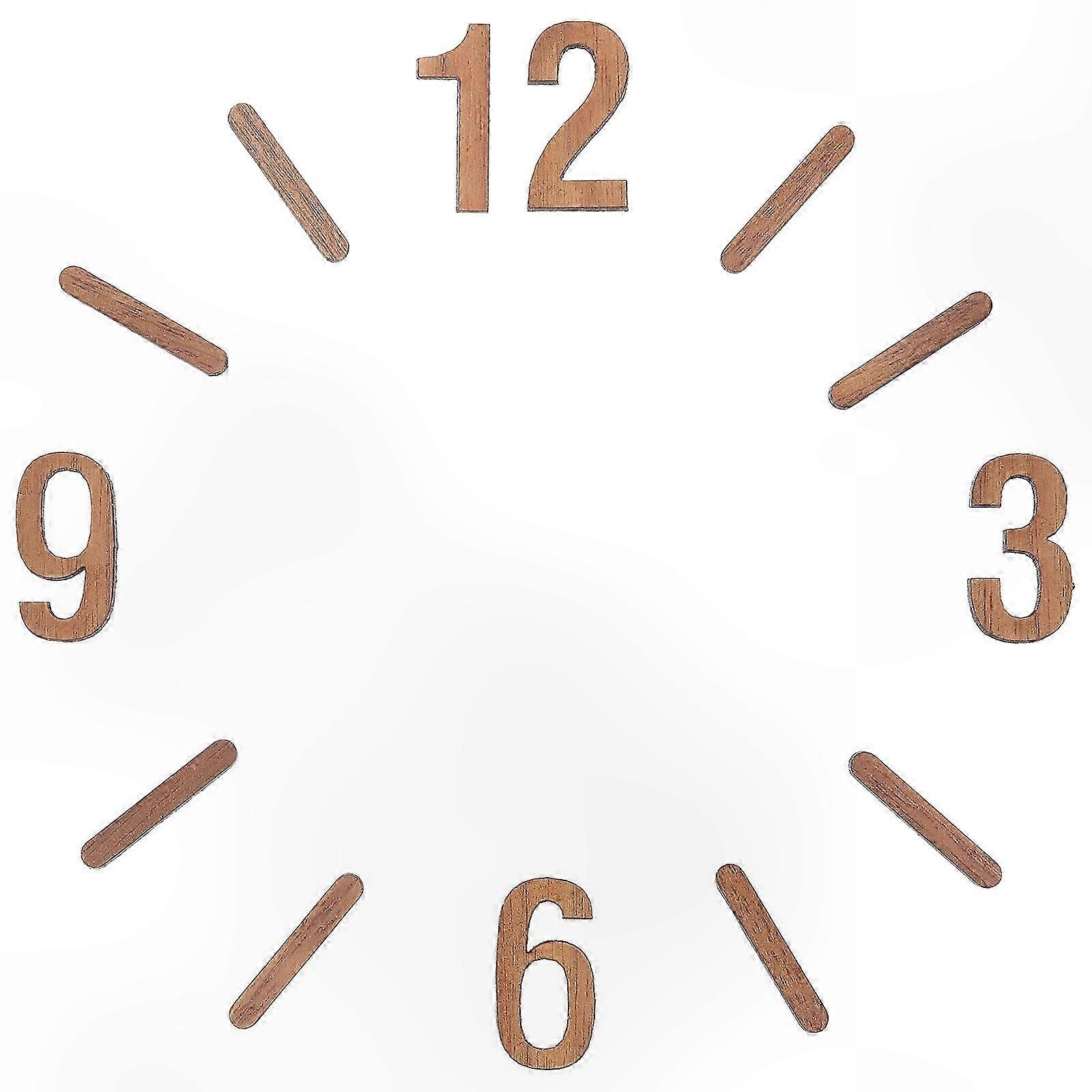DIY Wall Clock Numbers Kit - Replacement Numerals for Clock Face Decoration Set