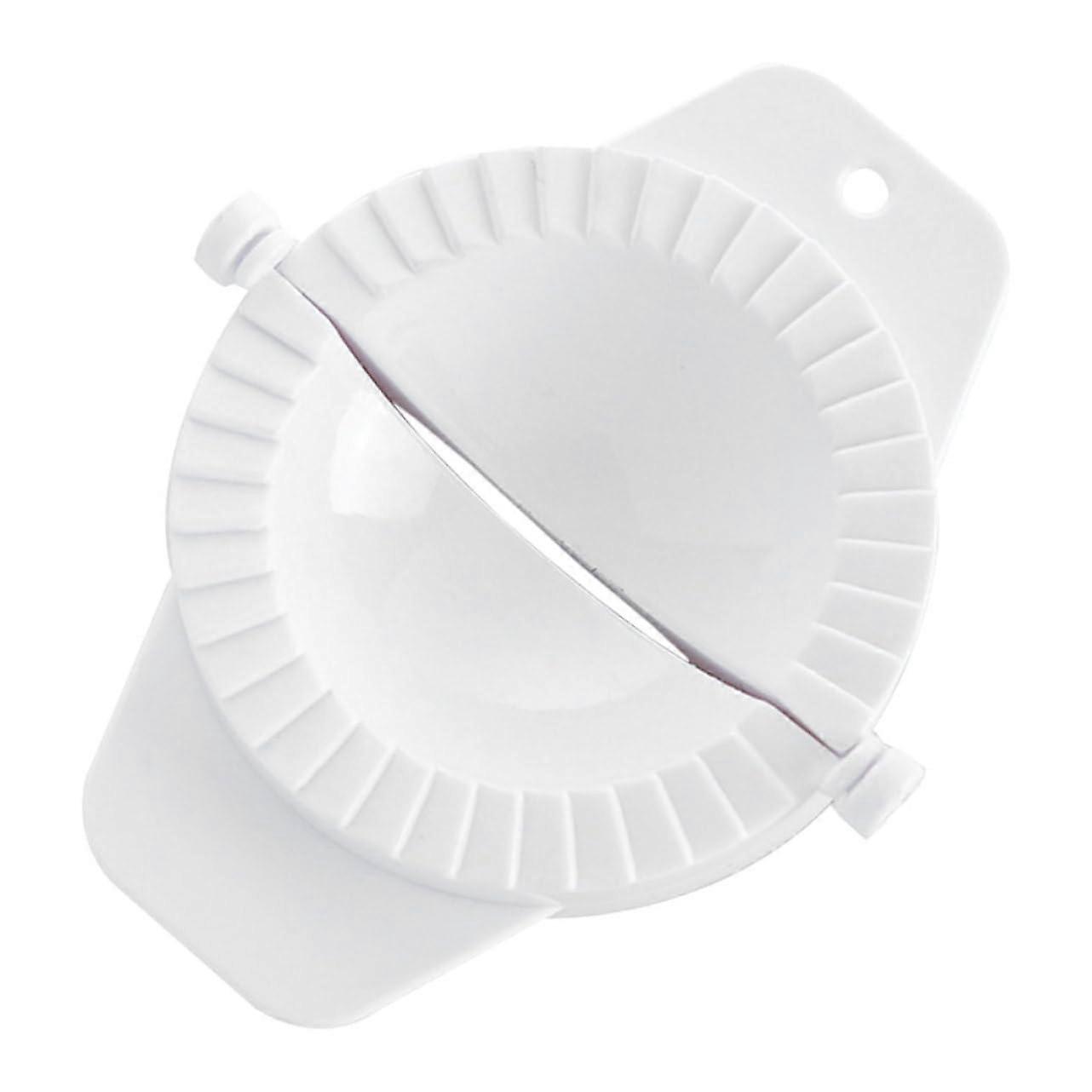 Dumpling Maker Mold with NonSlip Handle, MultiFunctional Dumpling Press for Home and Restaurant White