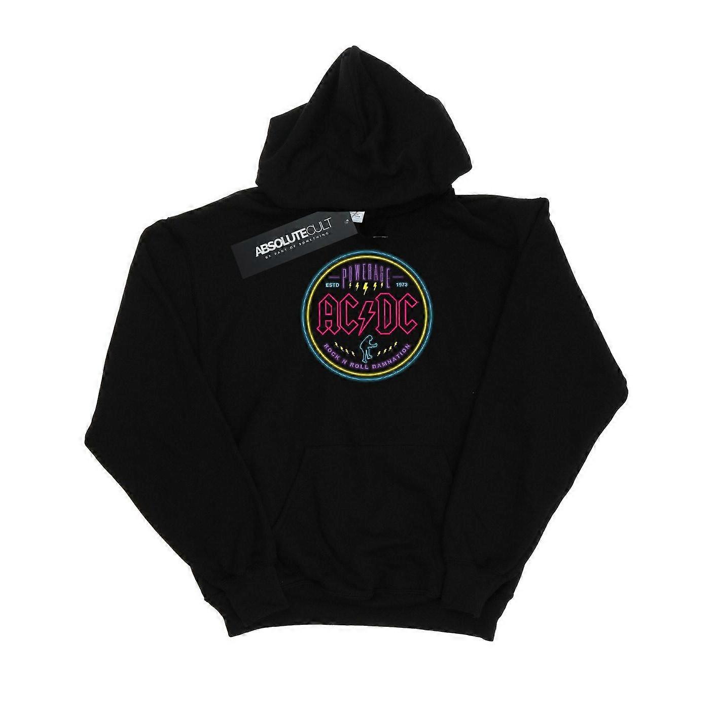 AC/DC meninas círculo Neon Hoodie