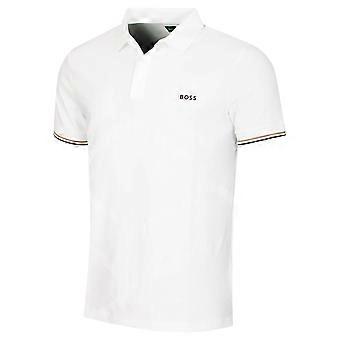 Camisa polo masculina Hugo Boss Chip Hexa Quick Dry Flat Knit Recycled