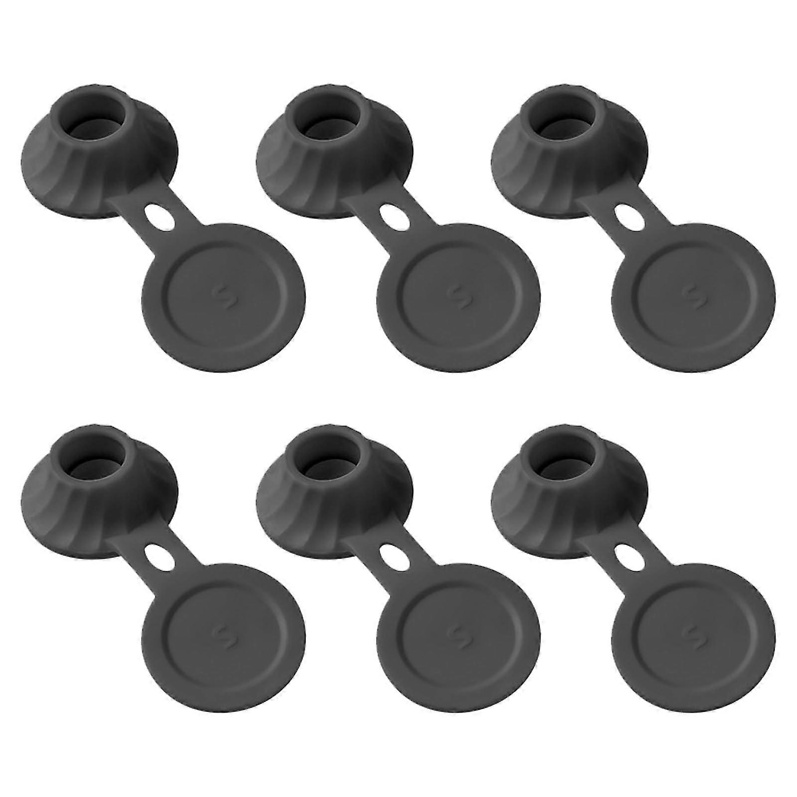 Bottle Emptying Cap Kit 6pcs Upside Down Dispenser for Zero Waste Shampoo and Lotion, Leakproof