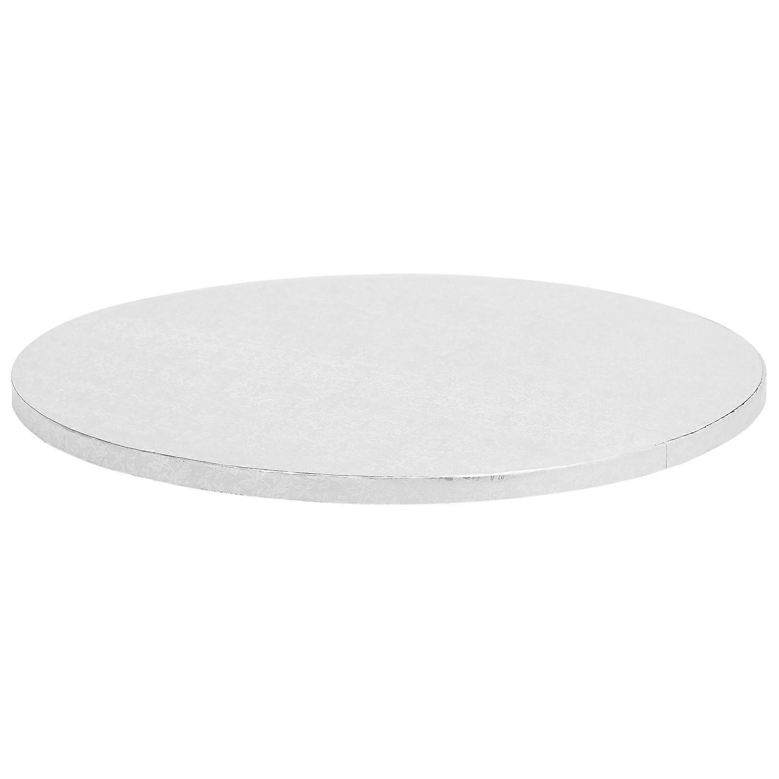 Silver Cake Drum Transfer Plate for Home Use 1 Piece Round Baking Board