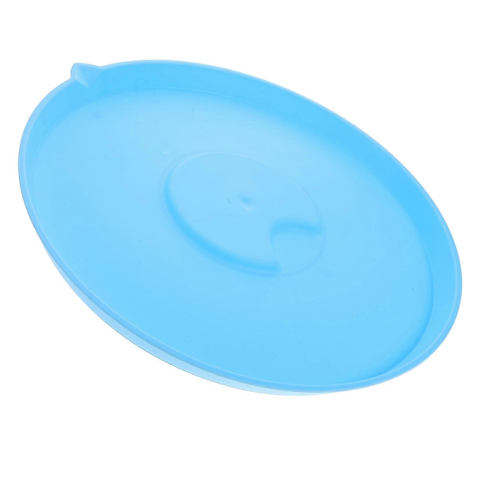 Round Refillable Bubble Tray for Kids Parties, Durable Plastic Bubble Solution Tray
