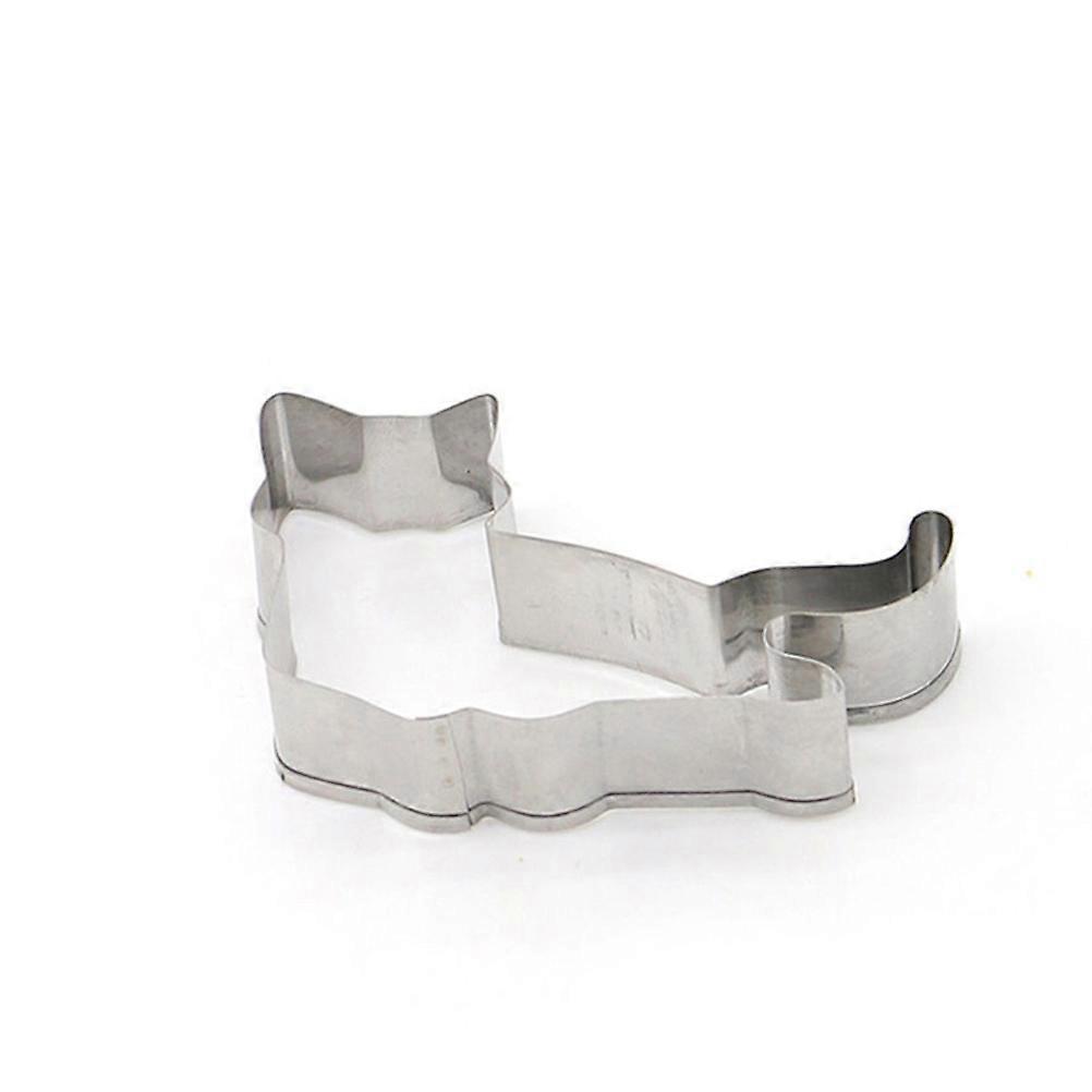Biscuit Mold Stainless Steel Cat Shape Baking Mold for Kitchen Use 1Set