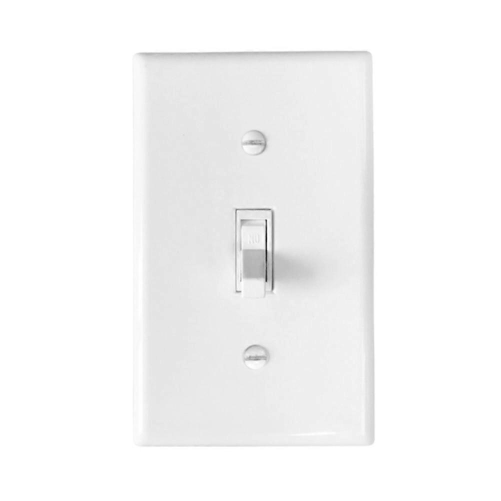 Toggle Switch Panel Mechanical Switch for Home Wall 4Pcs White LED Light