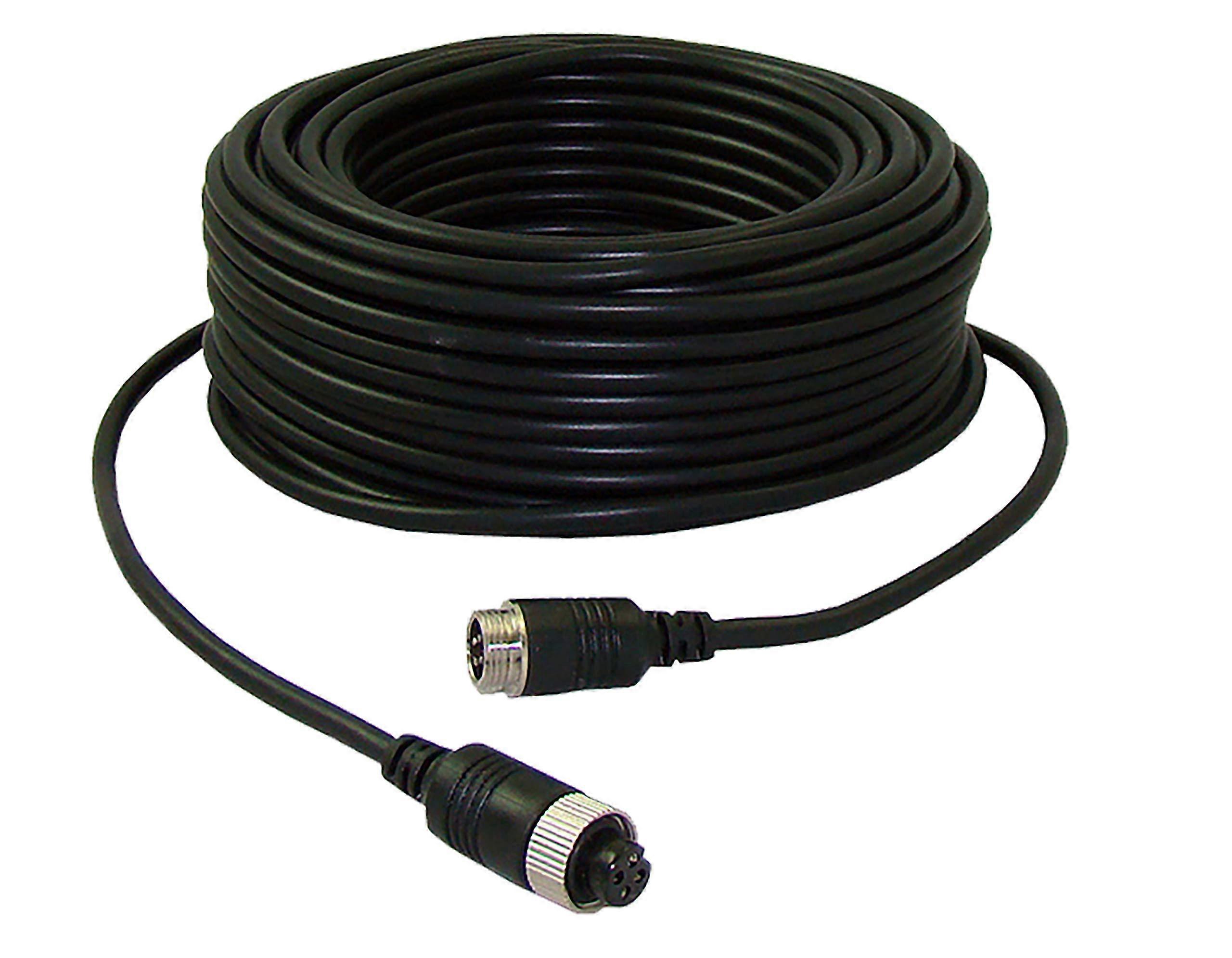 40ft Shielded CCTV Power Video Cable 2 Pack for Analog Security Camera Extended Reach