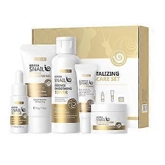 Korean Snail Essence Skin Care Set with Collagen Face Cream for Deep Hydration and Wrinkle Minimizing