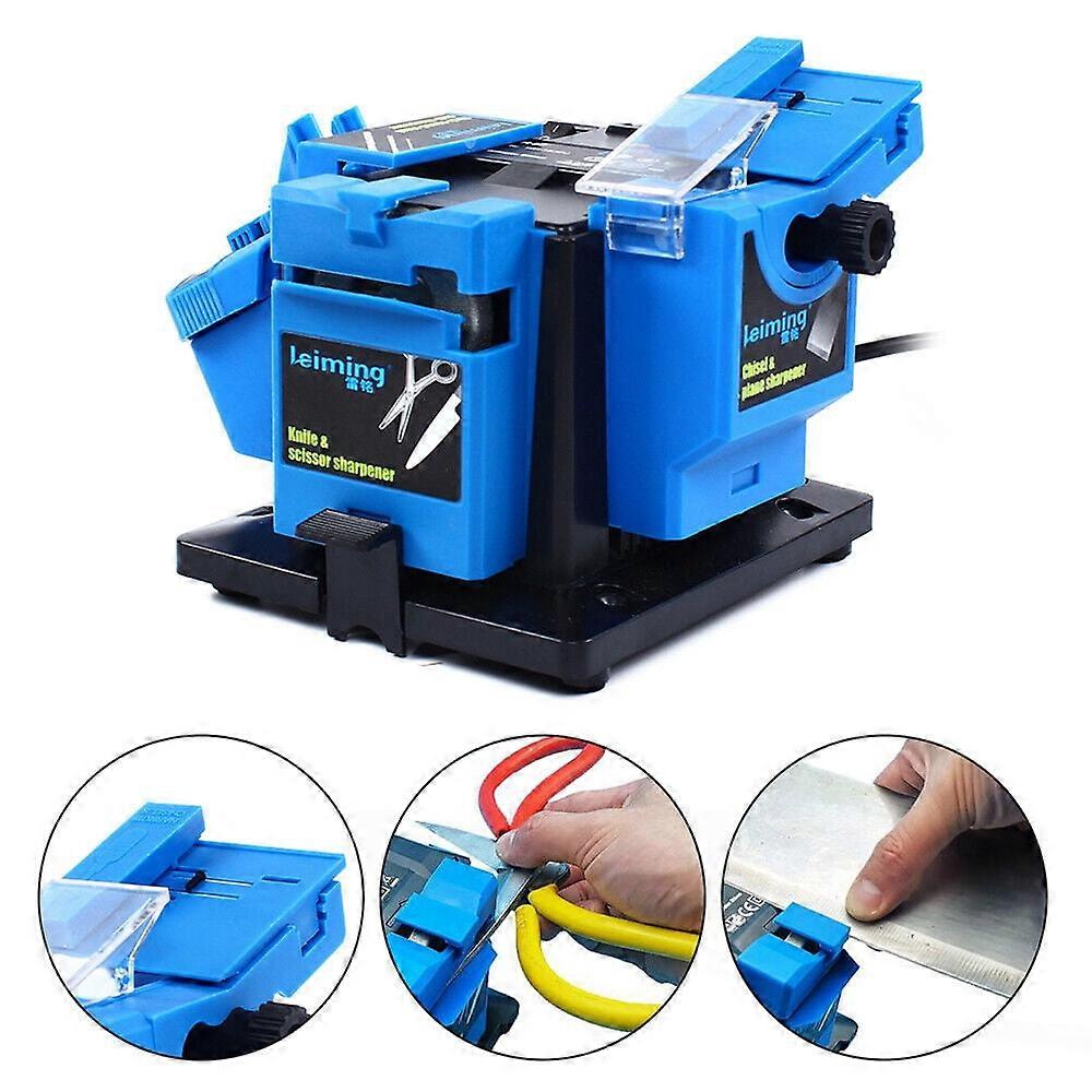 DENEST Multi-Task Electric Scissor Knife Sharpener Drill Bit Chisel Sharpening Tool 96W