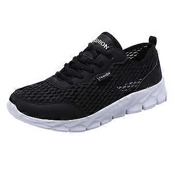 Herenschoenen, modieus, zomer, mesh, ademend, comfortabel, lichtgewicht, plat, zacht, casual