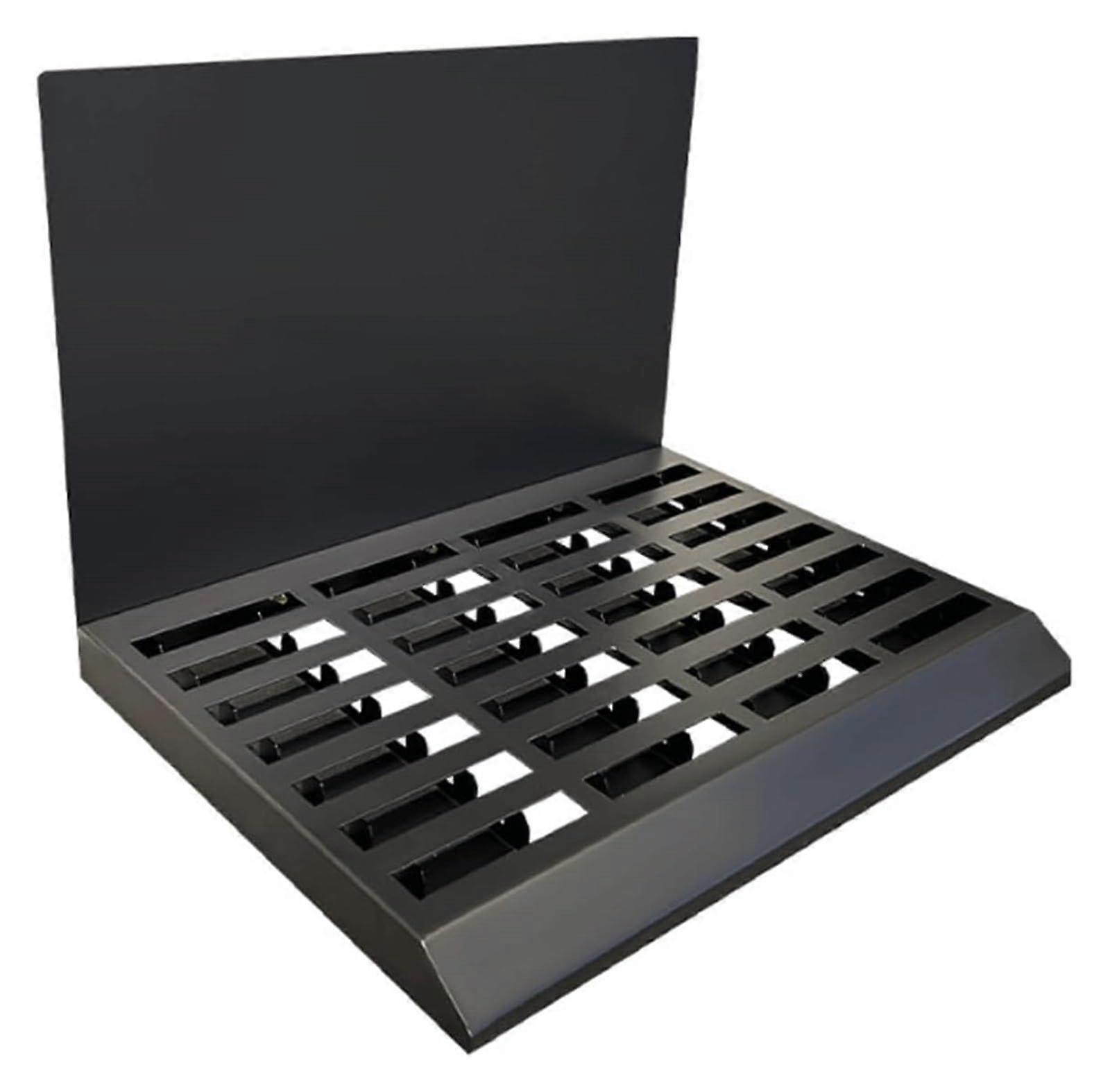 Tile Display Stand Black Ceramic Tile Sample Rack 49.5x36x35cm Compact Storage for Exhibition