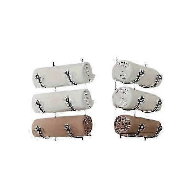 Multi-Layer Iron Wall Rack - Ideal for Bathroom Storage