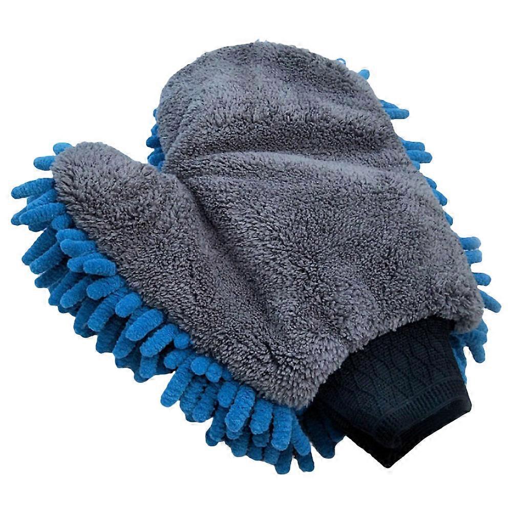 Car Wash Mitt Gloves Chenille for Quick Dusting 1Pcs Assorted Color
