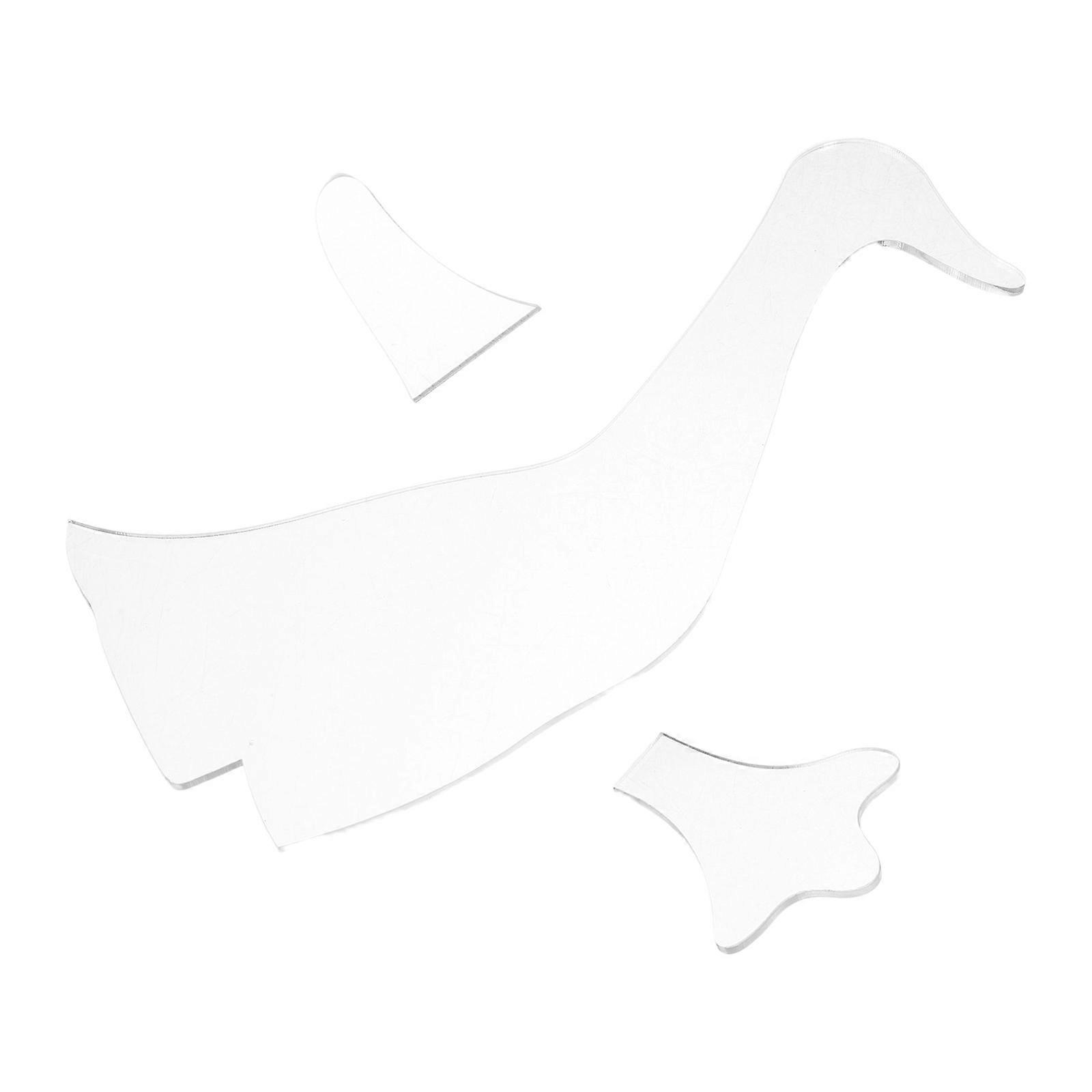 Clear Template Plastic Duck Sewing Patterns for Stuffed 3Pcs