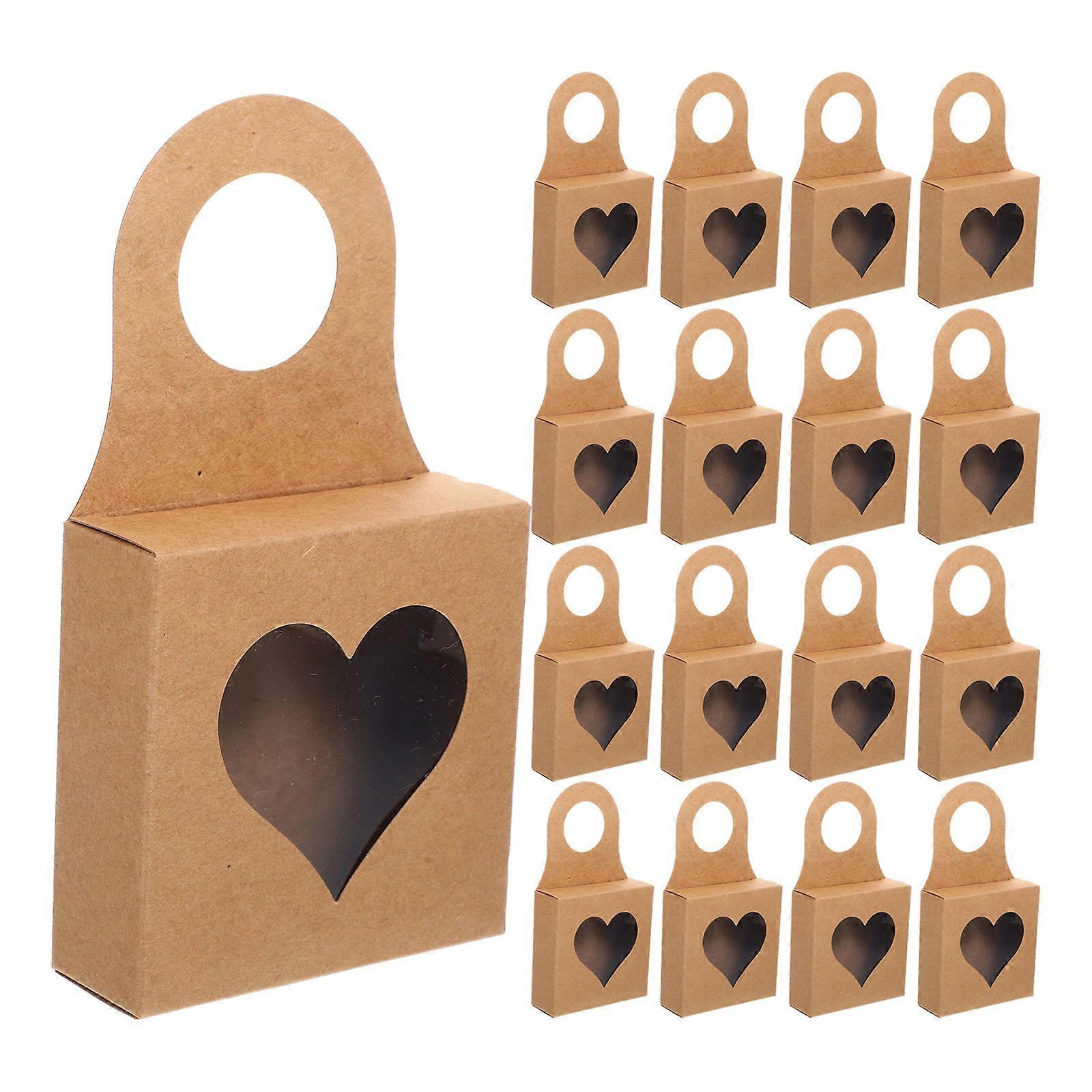Light Brown Kraft Paper Boxes for Gift Packaging 30Pcs