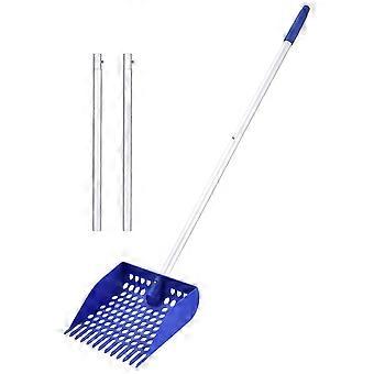 Extendable Scoop Sand Rake Chicken Poop Scooper Long Handle Cat Litter Scoop Detachable Sifting Chicken Coop Cleaning Tools