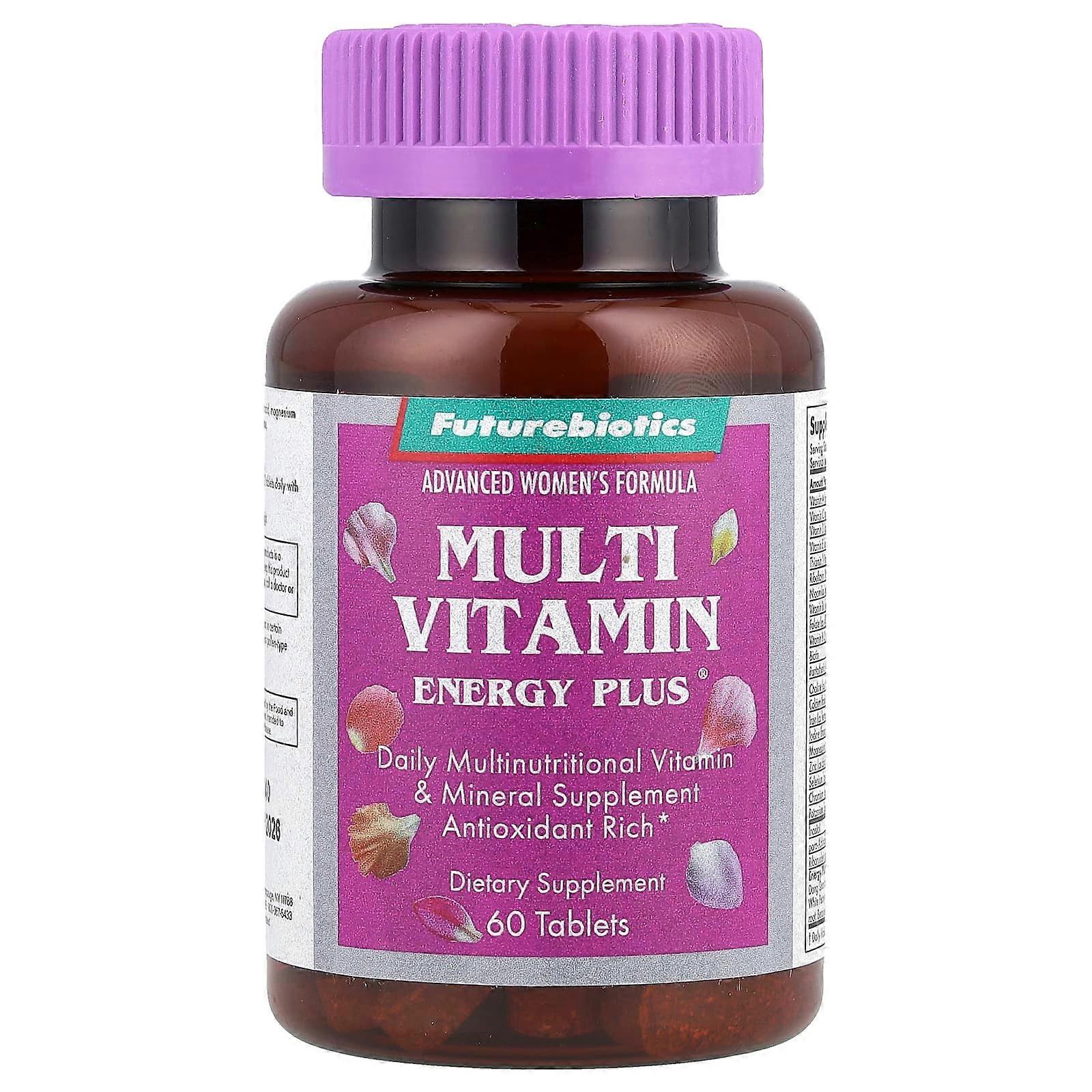 FutureBiotics, Advanced Women's Formula, Multi Vitamin Energy Plus, 60 Tablets