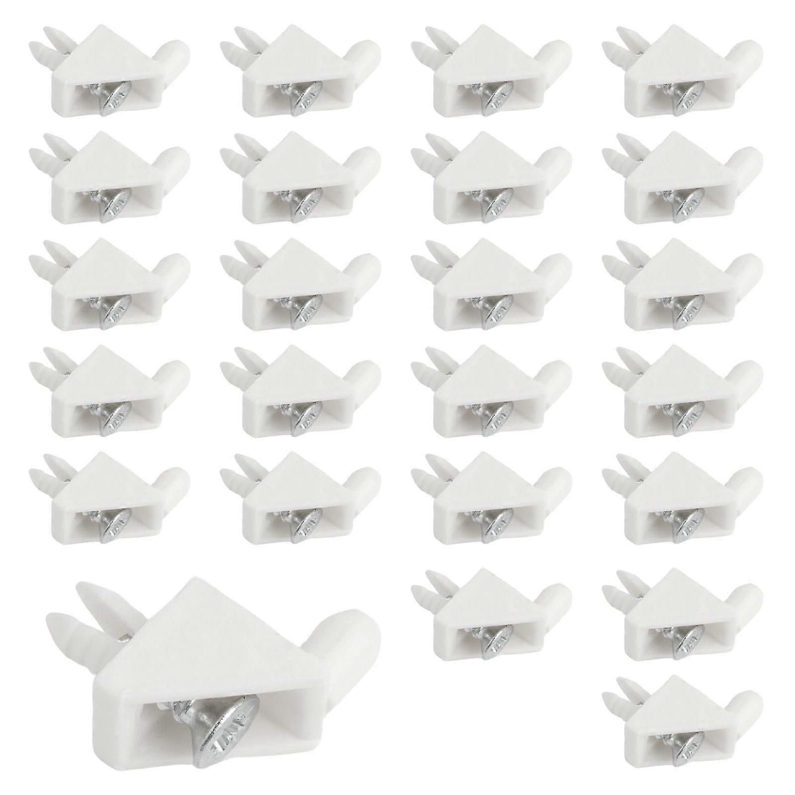 24 PCS Shelf Brackets - White