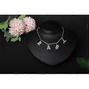 English letter necklace ins pendant women's diamond 0161BABY