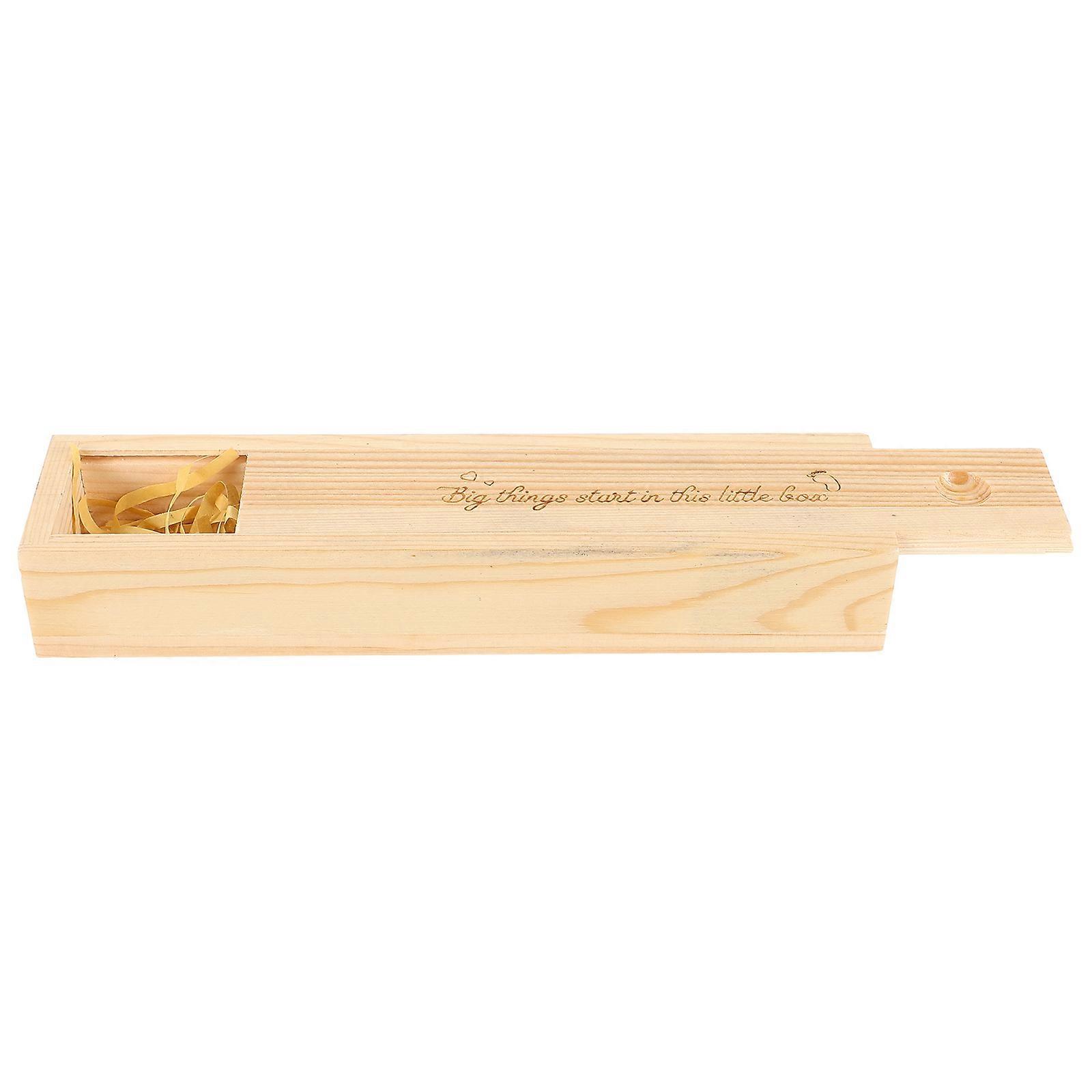 Pregnancy Test Keepsake Box Wood Keepsake Case for Storage
