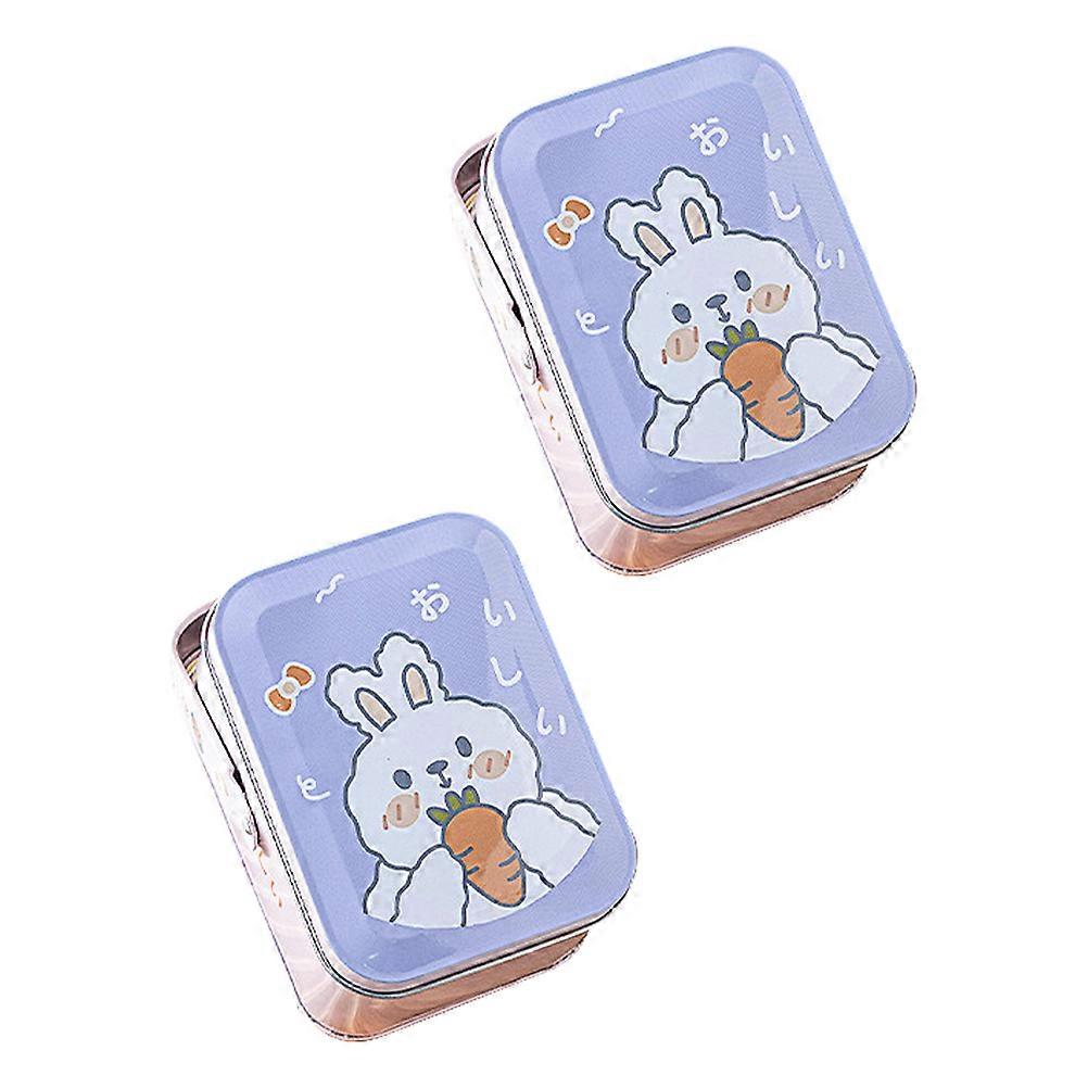 Creative Gift Packing Tinplate Box for Candy Storage 2Pcs Easter Box