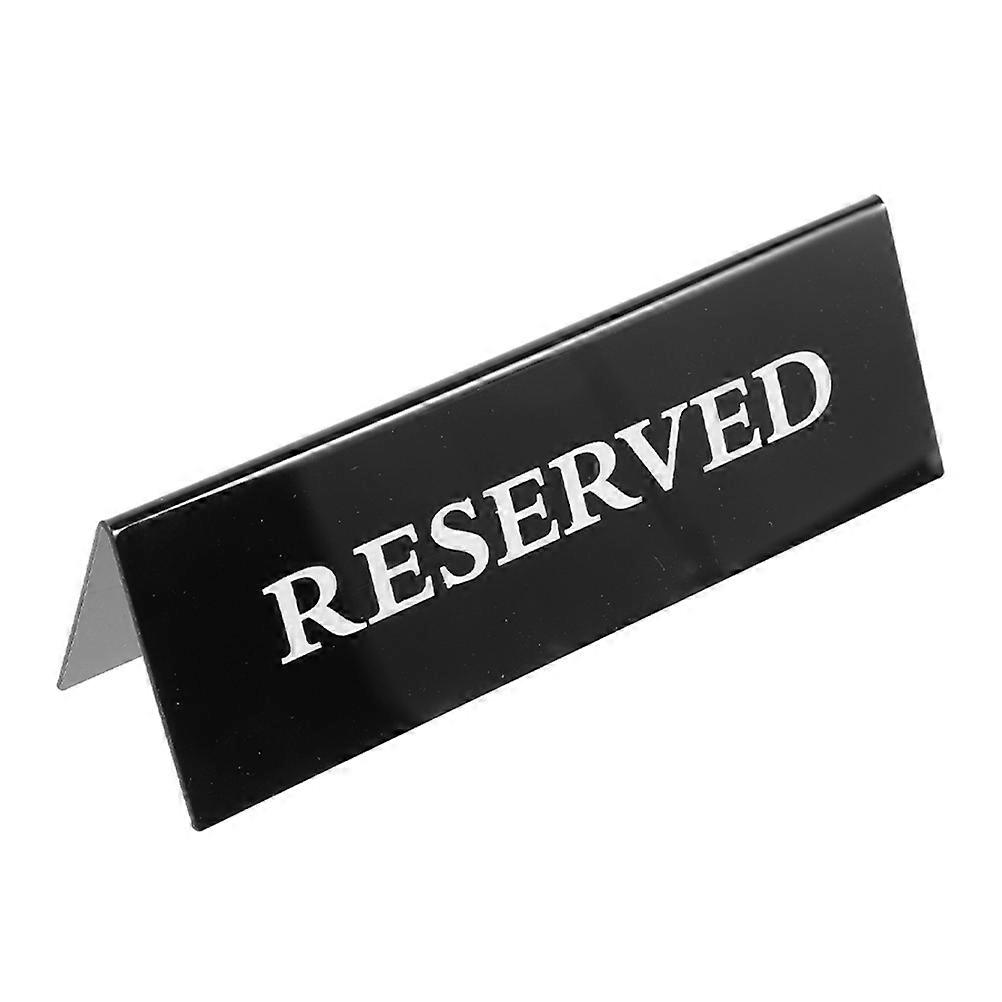 Black Acrylic Reserved Table Signs for Wedding Seating 2Pcs
