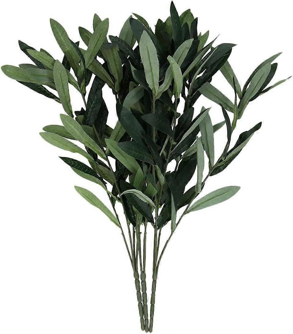 Artificial Olive Branches Faux Greenery Stems 3pcs Set