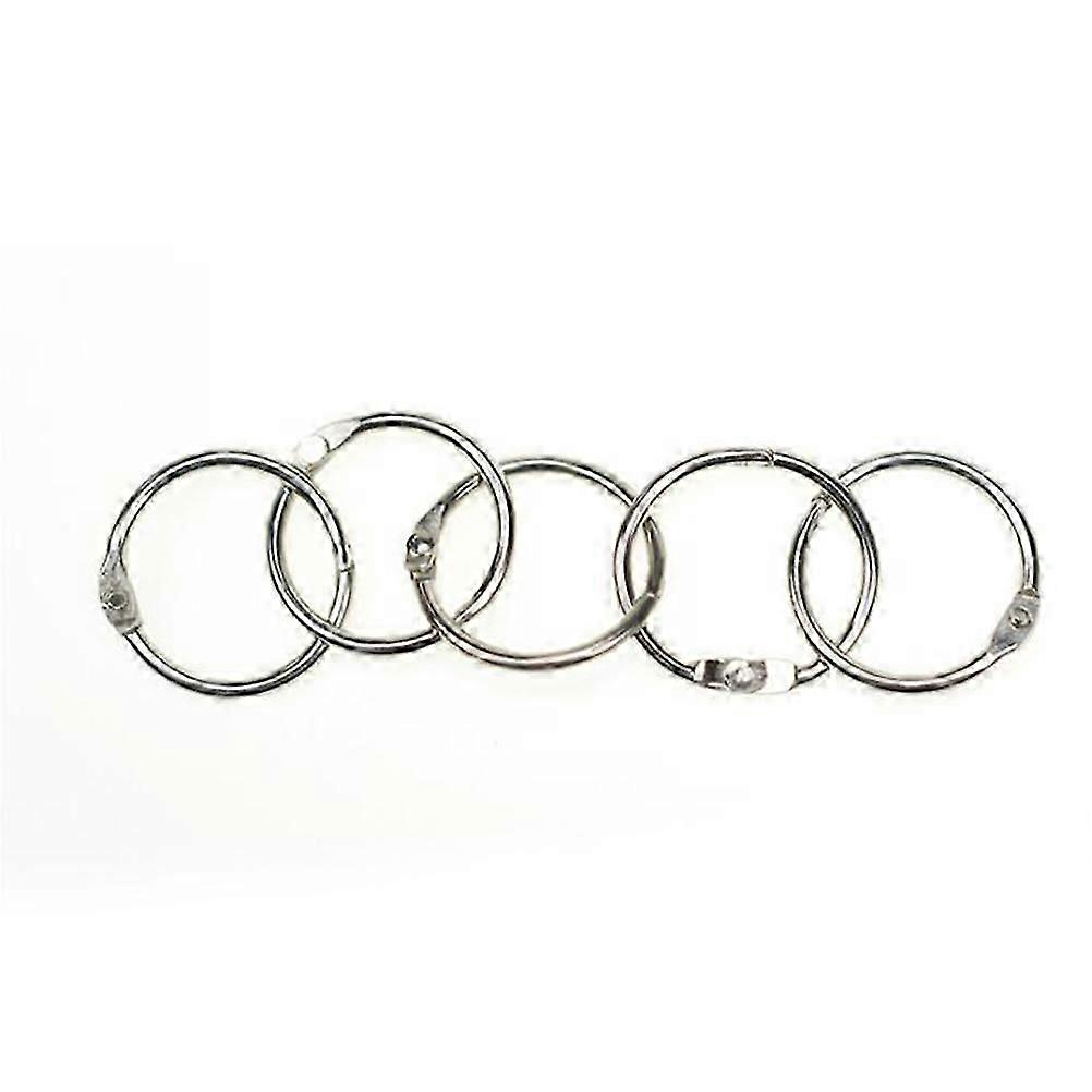 Metal Split Ring for DIY Use 100Pcs Loose Leaf Notebook Rings Silver