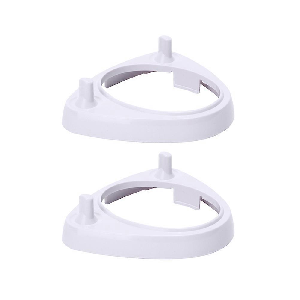 Electric Toothbrush Stand Base Bracket for Storage Use 2Pcs White Creative Holder