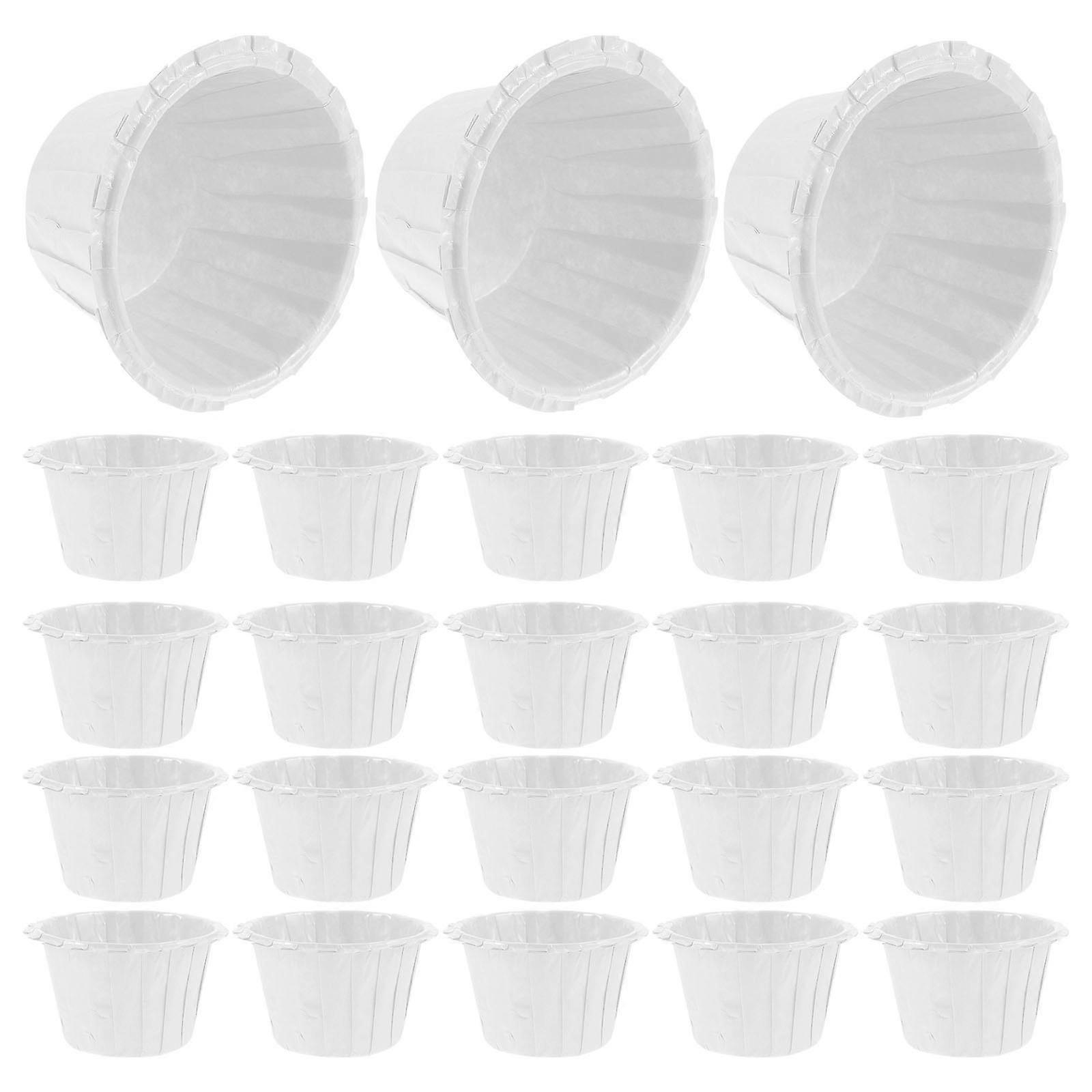 Cupcake Baking Cups Paper Muffin Liners for Cake Baking 100Pcs White