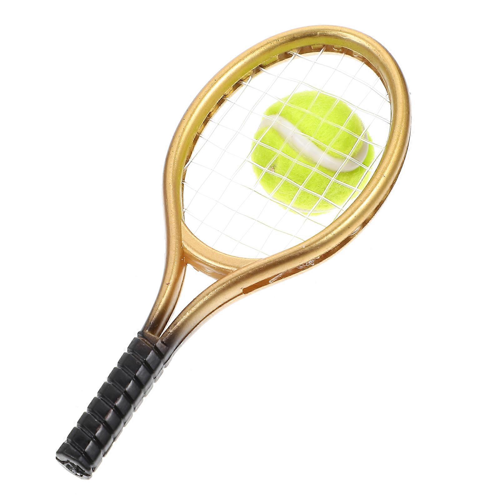 Decorative Mini Tennis Racket for Decoration 1Set Plastic Accessory