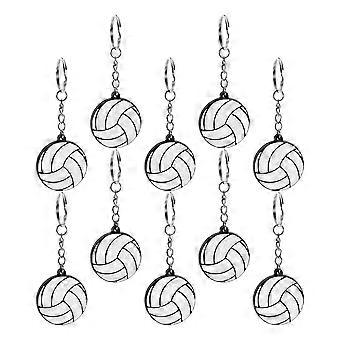 10Pcs Mini Volleyball Keychains Hanging Keychains Decorative Bag Pendants