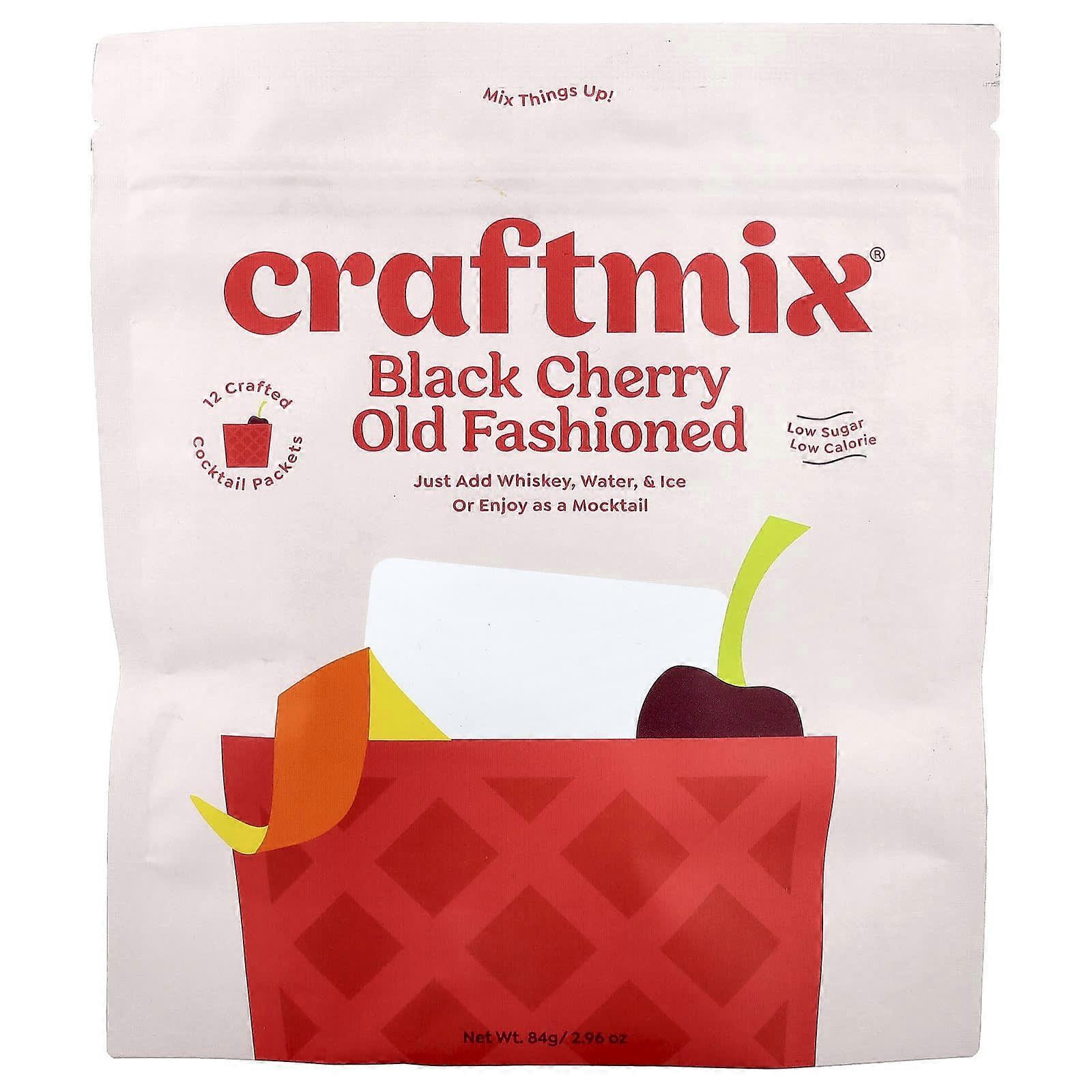 Craftmix, Black Cherry Old Fashioned, 12 Packets, 0.25 oz (7 g) Each, 2-Pack