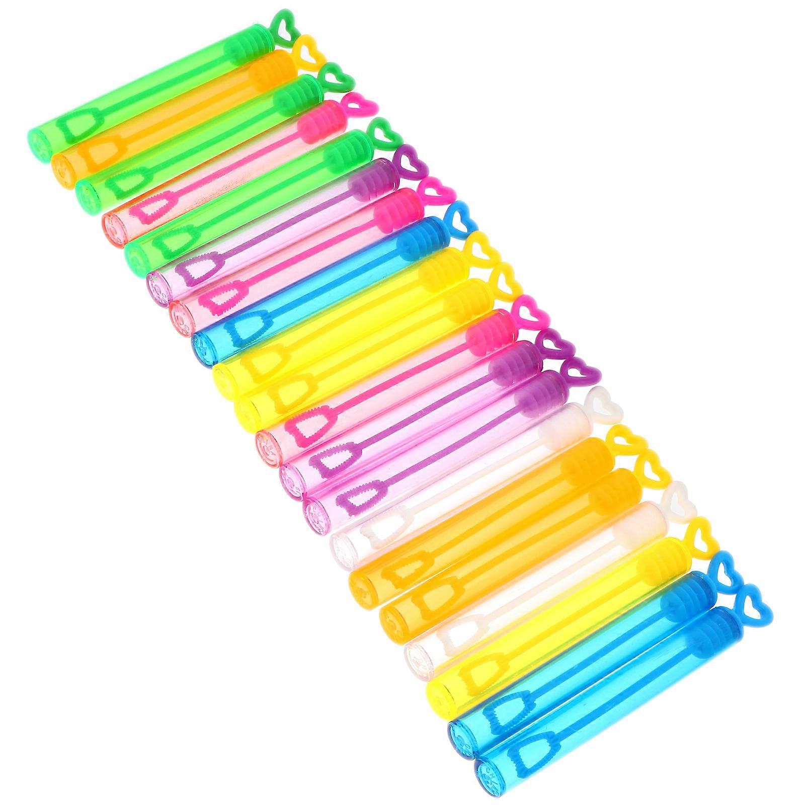 20pcs Empty Blowing Bubble Bottle Set Bubble Stick Bubble Wand (Random Color)