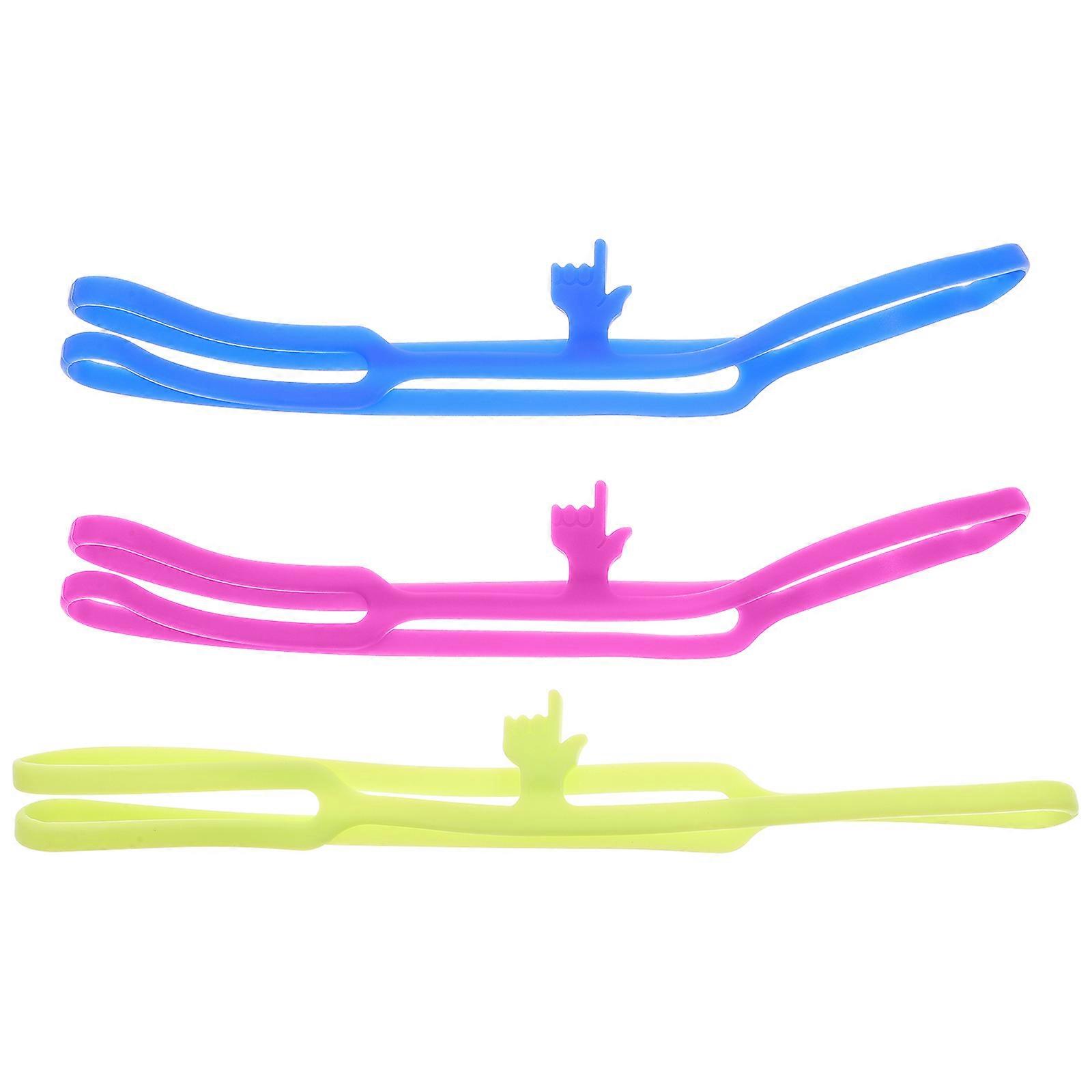Finger Bookmarks Silicone for Book Use 3Pcs Random