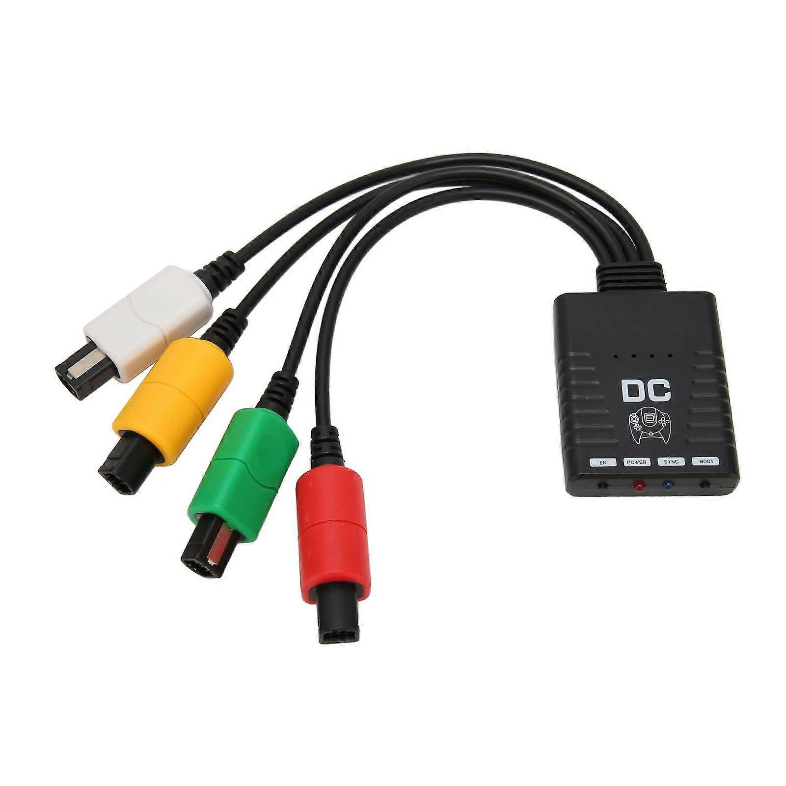 Wireless Controller Adapter 4 Player Bluetooth Controller Converter for Sega DC Console for PS5 for 8bitdo for Wii