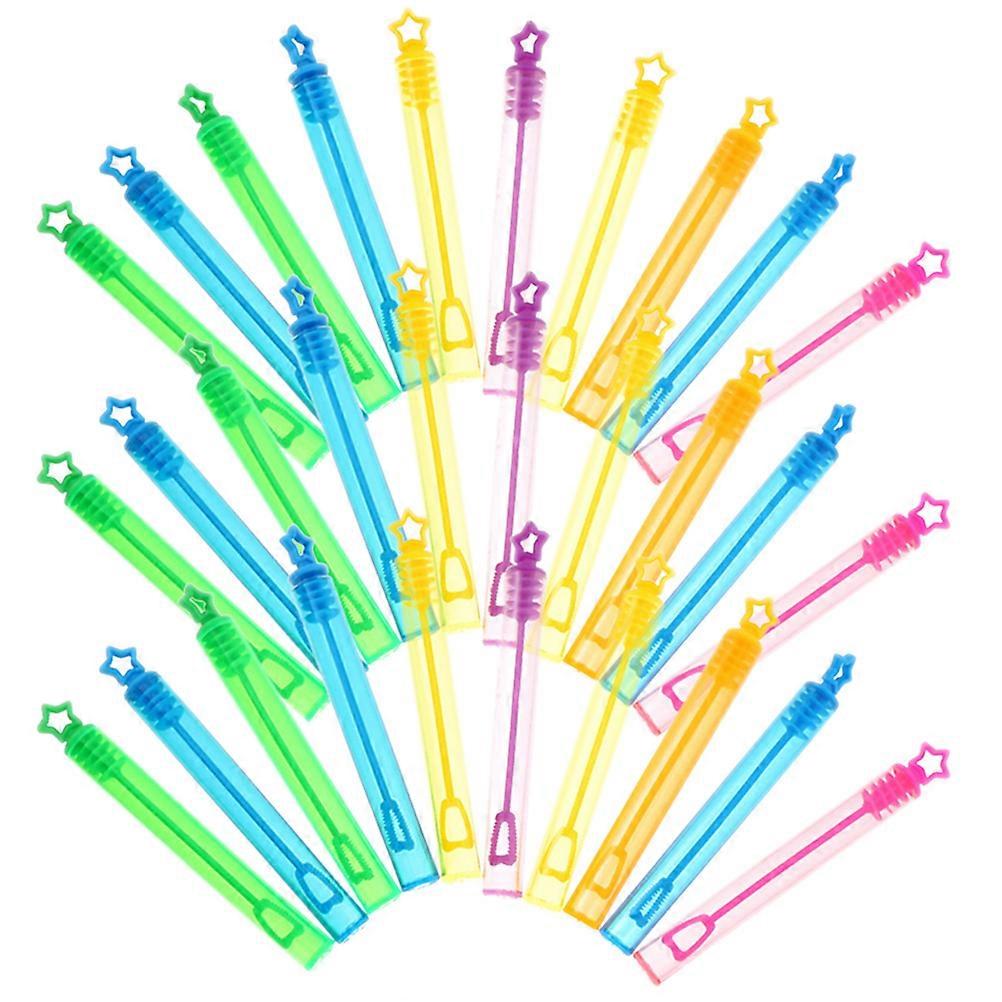 30pcs Empty Blowing Bubble Bottles Cartoon Bubble Sticks Bubble Wands Containers