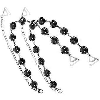 1 Pair Decorative Bra Straps All Match Bra Belts Pearl Shoulder Straps For Bras Tops Dress