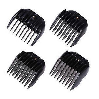 4 Pcs Hair Styling Accessories Black Cutting Guides Combs Hair Cutting Guides Comb Trimmers Guide Combs Cutting Guides Comb Set