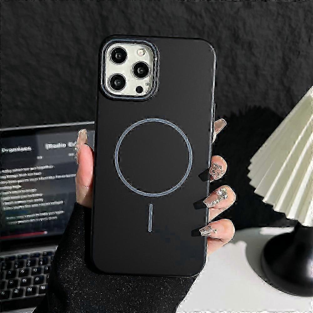 Bulk Purchasing Compatible For iPhone 15 Pro Magnetic Case Solid Color PC Phone Cover Compatible with MagSafe