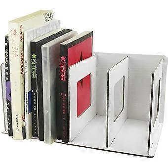 Magazine Magazine Rack Standing Folder Storage Bin Desk Organizer Organiser Pen Pot Pencil Holder Pen Cup Wooden, White