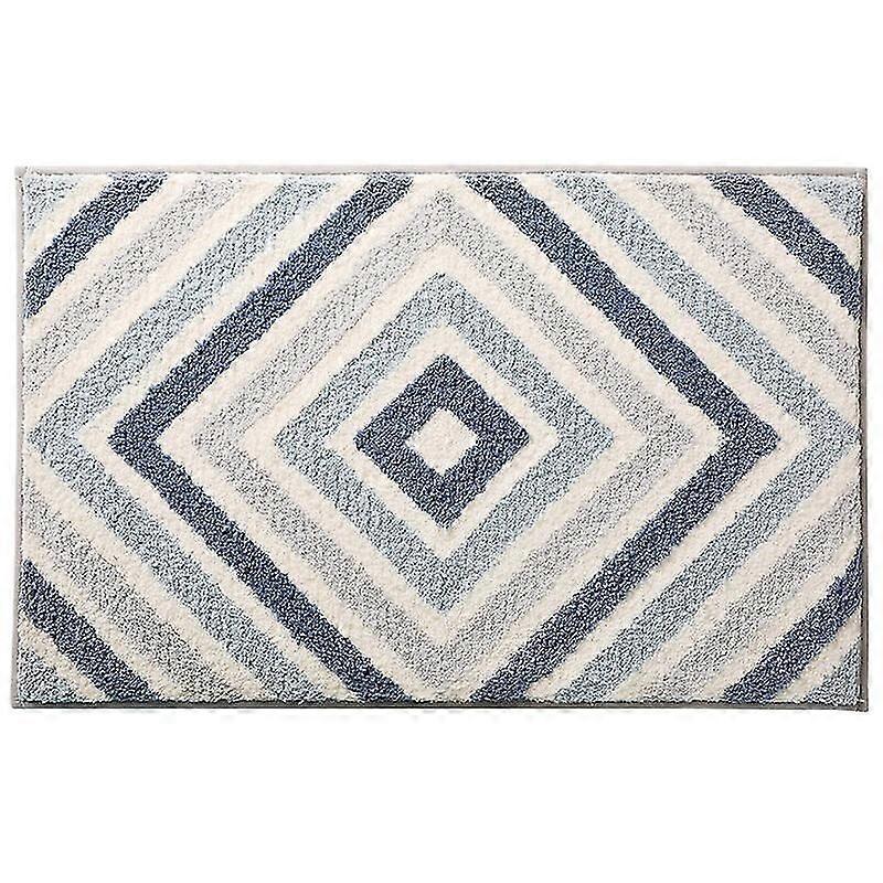Bath Mat Simple Bathroom Non-slip Mat Echo-blue Gift