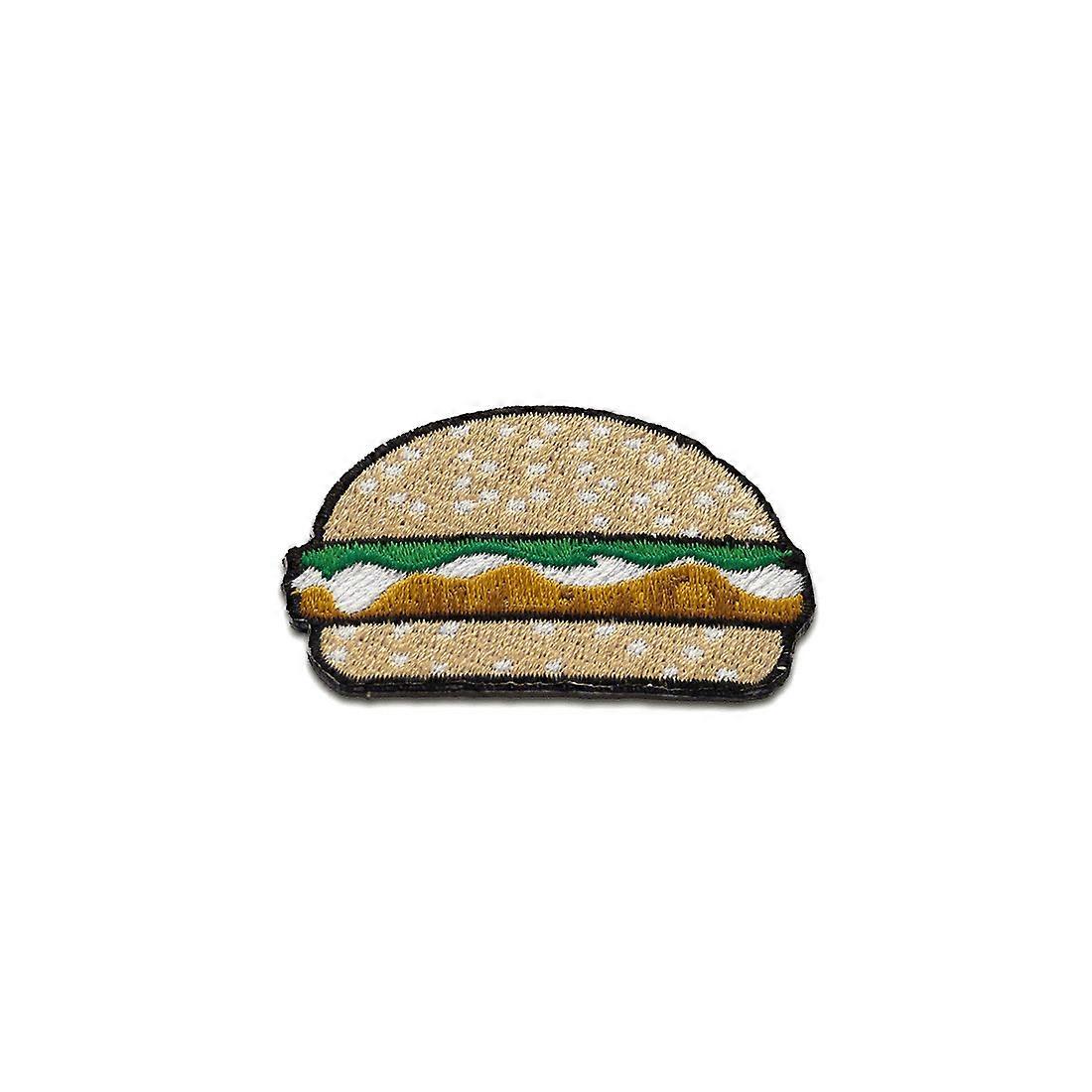 Patch - Burger Food Fast Food - brown - 5,9x3,7cm - patch