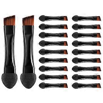 20pcs Double Ended Cosmetics Brushes Portable Makeup Brushes Multi-functional Makeup Brushes Lip Brushes