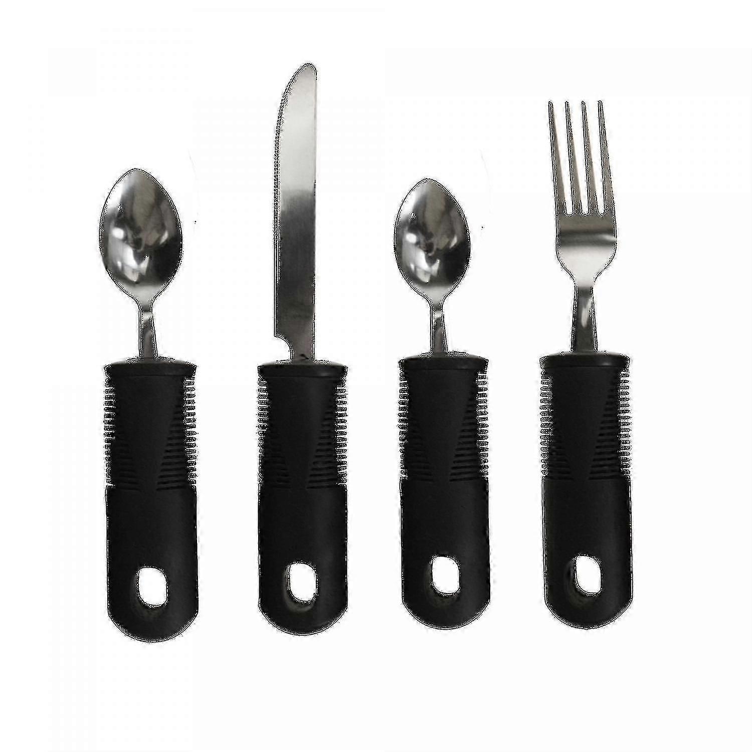 4-Piece Ergonomic Cutlery for Daily Tableware Needs